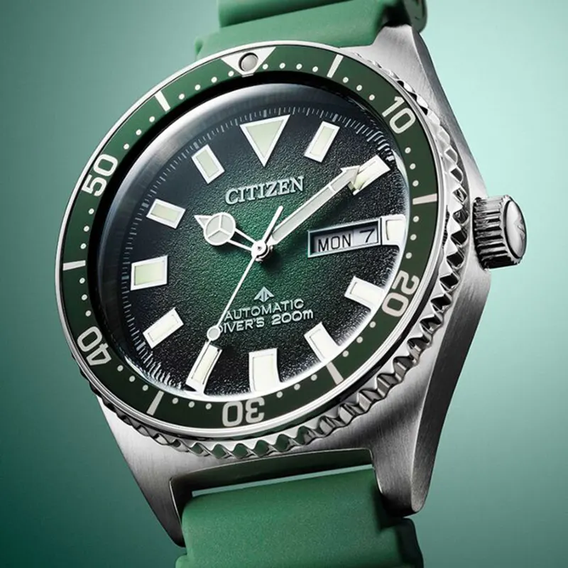 Citizen Promaster Automatic Green Dial Men's Watch- NY0121-09X